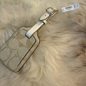 Coach leather Beige Key & Card Holder